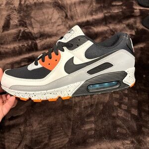 Nike Air Max Sneakers - Black, Gray, and Orange